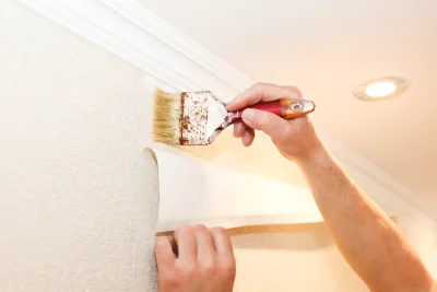 Pose de papier peint à Prondines — revêtements muraux et toiles de verre
